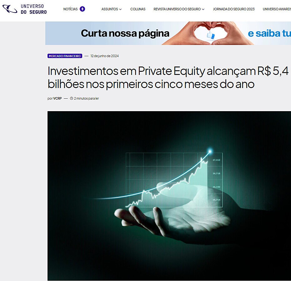 Investimentos em Private Equity alcanam R$ 5,4 bilhes nos primeiros cinco meses do ano